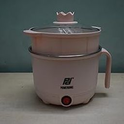 Poweronic Multipurpose 1.5 Litre Electric Kettle Cooker 600W Stainless Steel Body with Glass Lid, kettle for hot Water, milk, Tea,Coffee, Egg boiler machine,Oats, Noodles & Soup (Pink)-picture-29