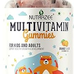 Nutrazee Multivitamin Gummies for Kids, Men & Women, Supplement With Biotin & Essential Vitamins For Healthy Growth, Development & Immunity, 45 Gummy Bears-12