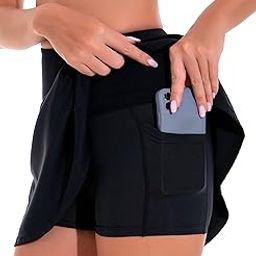 Tennis Skirts with Pockets for Women High Waisted Golf Workout Sports Athletic Skorts-image-20