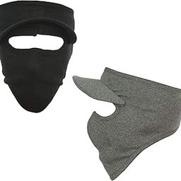 Gajraj Unisex Cotton Anti Pollution Full Face Mask with Visor - Pack of 2 (Black & Grey)-picture-3