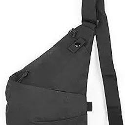 carry trip Unisex Crossbody Chest Bag For Travelling Adjustable Strap Black Color Bag-picture-44