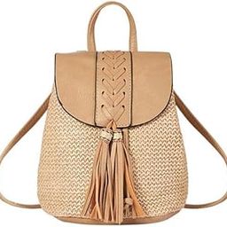 LICHTS® 2xWomen Small Straw Woven Backpack Shoulder Bag Travel Beach Daypack Khaki|Clothing, Shoes & Accessories | Womens Handbags & Bags| Womens Handbags & Bags-image-36