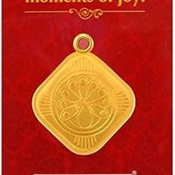 P.C Chandra Jewellers 22kt(916) Peacock Yellow Gold Coin Cum Pendant - 3 Gram-image-4