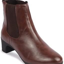 Women Flared Heel Boots-image-76
