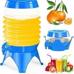 EARTHCONE 5.5 Liter Camping Water Can with Tap Portable Picnic Hiking Camping Water Tank Storage Container for Travelling Camper Collapsible Water Dispenser Barrel with Faucet (1Pcs)-picture-17