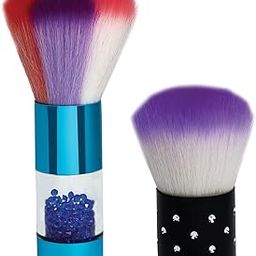 Sponsor Nail Dusting Remover Brush Set | Soft Kabuki Brushes for Acrylic Nails, UV Gel & Makeup Powder | Manicure Cleaning Tools for Salon & Home Use|Small Brush and Big Brush l (Pack of 2)-image-53