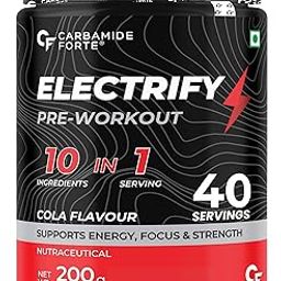Carbamide Forte Pre Workout for Men & Women | Pre Workout Supplement Powder | Preworkout Supplements For Men For Energy, Focus & Strength | Pre-Workout For Men & Women Cola Flavour | Pre Workout Powder For Workout | Pre-Workout Supplements For Men For Gym | Pre Workout For Women With 40 Servings - 200g Cola Flavour Powder-17