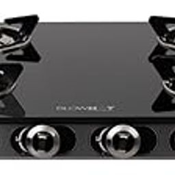 BLOWHOT Jasper Heavy Tornado Brass 4 Burner Auto Ignition Gas Stove Cooktop | Toughened Glass Cooktop | ISI Certified - Stainless Steel Frame Black-image-36