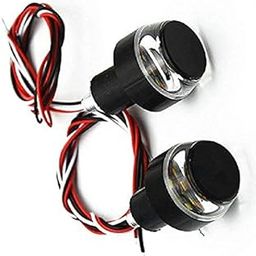 PRIKNIK Motorcycle DRL/Turn Signal LED Light Blinker Indicator Handle Bar End UniV-ersal Fitment All Bike-Compatible with Hero Splendor Pro Kick Alloy-9