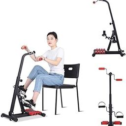 MAPPLE CREATION Bike Digital Pedal Exercise Machine, Fitness Cycle with Fixing Strap, Adjustable Resistance Band & LCD Display, Suitable for Light Exercise of Legs, Arms & Physiotherapy at Home-12
