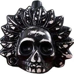 CALANDIS™ Aztec Whistle Crafts Halloween Horror Toy for Halloween Party Holidays White Black | Safety Whistles | Emergency Gear | & Hiking | Outdoor Sports-image-28
