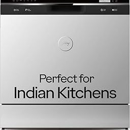 Godrej Eon Dishwasher | 8 Place Setting Counter-Top | Compact with an In-built heater (DWT EON MGNS 8C NF SKSL, Silky Silver) | Perfect for Indian kitchens and smaller families-image-7