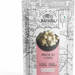 Mr. Makhana Roasted Makhana and Foxnuts | Healthy Snacks | Gluten Free | MSG Free | Antioxidant | Rich Calcium | Zero Trans Fat | Zero cholesterol (Himalayan Salt & Pepper)55gm-image-49