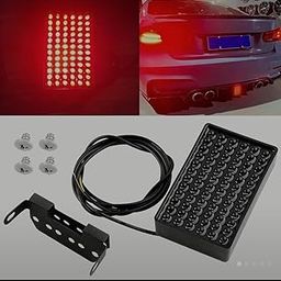 AUTO MT 72 LED FLASHING (TAIL BRAKE LIGHT) F1 Style 12V DRL Red Stop Safety Lamp, Car Motor LED Rear Flashing Tail Fog stop Light, Signal Lamp.-7