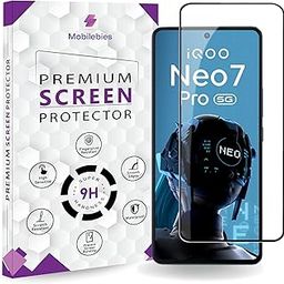 Mobilebies® Premium Tempered Glass Screen Protector Guard For iQOO Neo 7 / Neo 7 Pro (6.78 Inch, Pack of 1) | Scratch Resistant Edge to Edge Coverage With Easy to installation kit-image-47