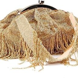 Women Stunning Gold Tassel Batuwa bag-image-27