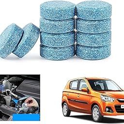 Asryd Car Wiper Detergent Effervescent Tablets Auto Windshield Cleaner Glass Tablets| Better Visibility | Safer Driving | Made in India | for Maruti Suzuki Alto K10 (10 Tablets), Sky Blue-24