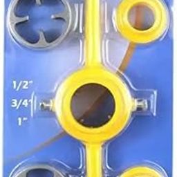 A AND S Tools® PVC Pipe Threader Plumbing Tool, NPT Tap Die Set, Pipe Threader Kit with 3 Dies-image-14