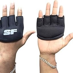 YOOGI SF Pro Cricket Fielding and Catching Gloves for Adults - Half Finger, Lightweight Training Gloves with Strategic Padding and Secure Grip-image-7