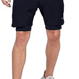 Men's 2-in-1 Running Shorts – Inner Compression Tights with Phone Pocket & Outer Quick-Dry Polyester Shorts | Zipper Pockets, Elastic Waistband, Workout Activewear | Gym, Workouts, Jogging-8