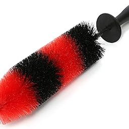 TAKAVU Master Wheel Brush, Easy Reach Wheel and Rim Detailing Brush 17'' Long Soft Bristle Car Wheel Brush, Rim Tire Detail Brush, Multipurpose use for Wheels, Rims, Exhaust Tips, Motorcycle-15