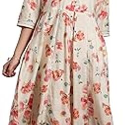 Women's Printed Silk Blend Anarkali Kurta & Trouser-image-34