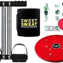 U.S. Traders® 4-in-1 Fitness Combo for Weight Loss | Sweat Belt, Tummy Twister, Toning Tube & Abs Exercise Tool | Home Gym Equipment for Men & Women | Body Toning Kit-image-74