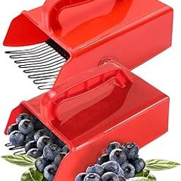 Supvox® Gardening Berry Picking Tool - Fruit Picker Tool from Tree - Blueberry Picker Scoop with Metallic Comb - Gardening Picks with Handle - Berry Rake for Orchard Picking Raspberry & Cherry-image-51