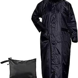 Rain Coat Long For Men And Women Rain Protector (Black Free Size)-image-42