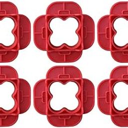 Bnf® Deck Spacer Tool Portable Deck Board Gap Tool for Hardwood PVC Decking Board Red 6 Pieces|Gardening Supplies|Landscaping & Garden Materials|Paving & Decking|Decking Fixtures & Spacers-image-0
