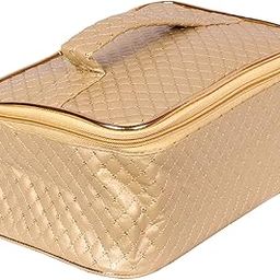 N A PURSE Gold Makeup Box Cosmetic Bag and Pauch(Sitara Gold 01)-image-11