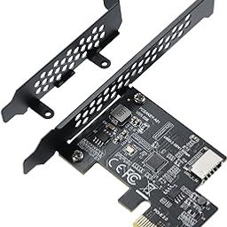 BEYIMEI PCI-E 1X to USB 3.2 GEN1 5Gbps Type-E A-Key Expansion Card,Front Panel Type-C Interface for Desktop PC(ASM1042A)-16