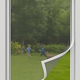 Window Mosquito Screen Net 3X4 Greywith Frame, Self-Adhesive Mesh for Insect Protection, Grey-image-91