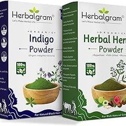 Herbalgram Indigo Powder & Henna Powder 200gm Combo | 100% Natural & Triple-Sifted Herbal Powders For DIY Hair & External Use | No Additives Pack of 2 x 100gm-image-9