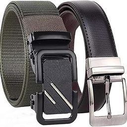 Pu-Leather Formal/Casual Reversible Belt for Men, Casual/Formal Style, combo 2-Pack RA54-image-90