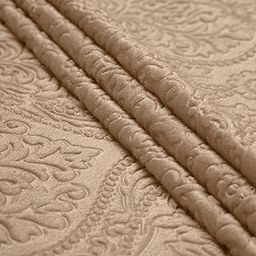 Encasa XO Embossed Velvet Fabric Material by Meter Beige | Sofa Cloth Material | Unstitched Fabric for Making Cushion Cover, Sofa Cover | 175 GSM | 2 Meters, 200x110 cm-image-12