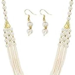 Three-Line White Necklace Set for Women – Elegant Traditional Design with Classic Charm-image-28