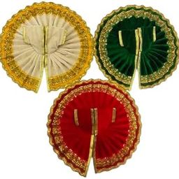 Madhavpriya Shringar Laddu Gopal Poshak | Fancy Dress for Bal Krishna/Dress for Laddu Gopal | Bankebihari ji Dress (Pack of 3, Size: 0)-8
