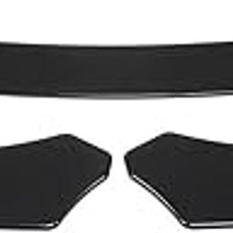 AUTO MT Universal JDM ABS 3pcs Front Bumper Splitter Car Front Lip Chin Bumper Body Kit Front Bumper Lip Splitter Protection Splitter Bumper Splitter Spoiler-23