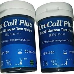 Drchem On Call Plus Blood Glucose Test Strips 100 Strips Ref : G133-119 Original Quality glucometer strip-3