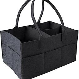 Diaper Caddy Bag For Travel|Baby Bag For smart mothers|Nursery Storage Foldable Organizer (Black)-image-109