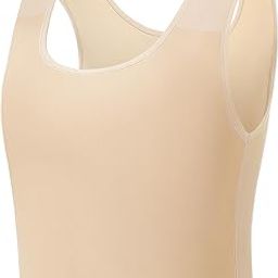 Trans Chest Binder Transgender FTM Cosplay Breathable Half Breast Binder Tank Top-image-68