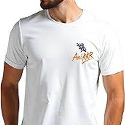KKR Cricket Fan T-Shirt, White Cotton, Front Logo and Back Text Design-image-4