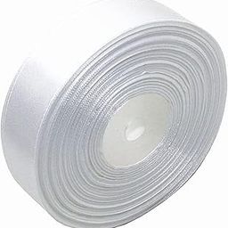 Aakriti Viscose Satin Ribbon Roll, 1 inch Wide 50 Yard Length Dyable Ribbon for Wedding, Party Decoration, DIY Hair Accessories, Sewing, Gift Wrapping, Invitation Embellishments (White)-image-13