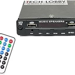 Tech-Lobby 12V DC Mini Amplifier: Experience AUX, Bluetooth, USB, Phone Charging, and FM in One Compact Device, Perfect for Cars, Bikes, Tempos, and More-image-22