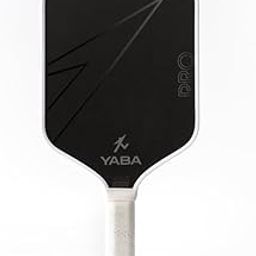 YABA PRO Pickleball Paddle-16mm T700 Raw Carbon Fibre Friction Surface-Precision Honeycomb Polymer Core-Elongated Paddle Grip for Extended Reach-Nano-Weight Design with Maximized Spin Spot (White)-image-1