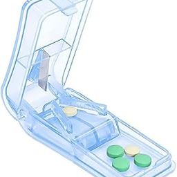 SHREETA Pill Cutter for Small Pills, Tablet Splitter with Blade Guard, Safety Medicine Slicer, Medication Vitamin Divider Cutting Drugs-image-94