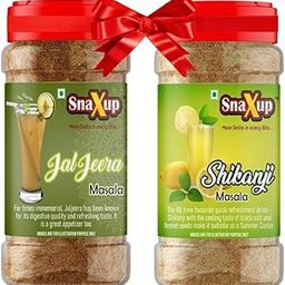 SnaXup Jal Jeera Masala and Shikanji Powder | Instant Drink Mix Home Made Pack of 2 (100gm + 100gm)-image-80