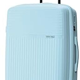 Krabi Expander Hard-Sided Polypropylene Check-in Luggage 24 inch | 65cm | 8 Wheels Medium Trolley Bag for Travel | Suitcase (Light Blue)-10