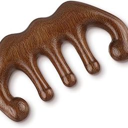 Wooden Scalp Massage Beauty Comb, No Static Handheld Wide Tooth Hair Comb Gua Sha Meridians Massager Body Massage Tool for Women Men hair care, Acupoint Massage, neck, facial (Style-A)-image-86